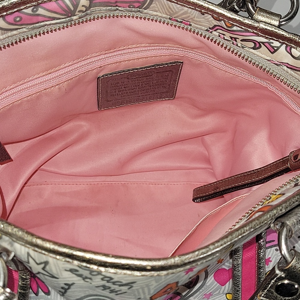 Coach Poppy Y2K Bandana Butterfly Tote Bag F15712 - Picture 13 of 16